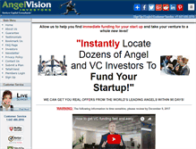 Tablet Screenshot of angelvisioninvestors.com